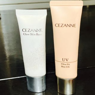 セザンヌケショウヒン(CEZANNE（セザンヌ化粧品）)のセザンヌ化粧下地　白×オレンジ【2種類セット】(化粧下地)