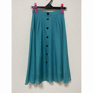 0サイズ　JUSGLITTY グリーン　スカート