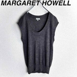 MARGARET HOWELL - マーガレットハウエル　ニットベスト　リネン　ユーネック