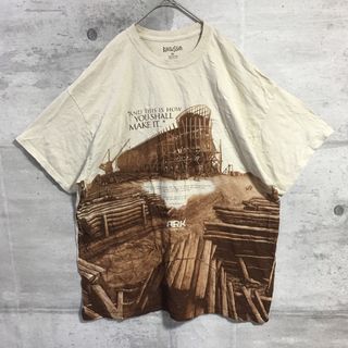 KERUSSO プリントTシャツ プラウン コットン 古着(Tシャツ/カットソー(半袖/袖なし))