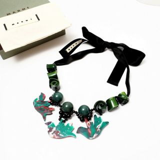 マルニ(Marni)の■美品■MARNI マルニ ネックレス リボン アクセサリー ブランド古着【中古】20221220/GM1809(ネックレス)