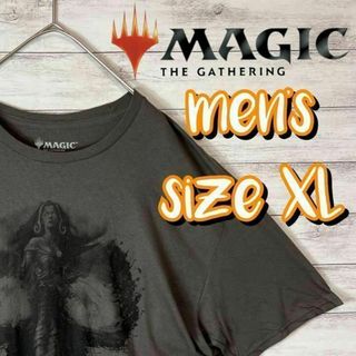 【US古着　送料無料】マジック　イラストTシャツ　サイズXL グレー(シャツ)