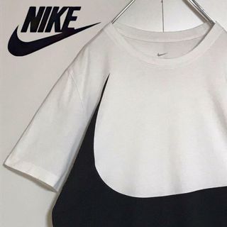 ナイキ(NIKE)の【人気定番デザイン】ナイキ　ビッグスウォッシュTシャツ　ホワイトK1014(Tシャツ/カットソー(半袖/袖なし))