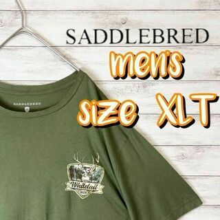 【US古着　送料無料】saddlebred Tシャツ サイズXLT カーキー(Tシャツ/カットソー(半袖/袖なし))