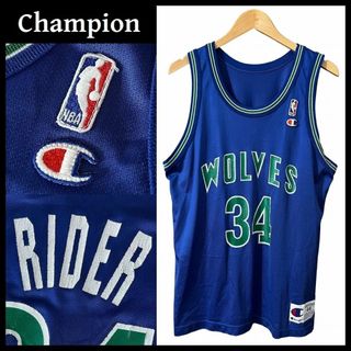 Champion - G② USA製 チャンピオン NBA ティンバー ウルブズ ゲーム シャツ L