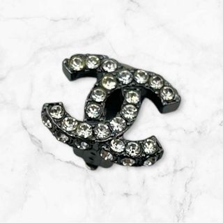 シャネル(CHANEL)の美品✨ シャネル　イヤリング　片耳 シルバー ラインストーン ビジュー 03A(イヤリング)