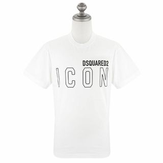 DSQUARED2 ディースクエアード 半袖Tシャツ S79GC0063 S23009 ICON OUTLINE COOL メンズ 男性 989 WHITE/BLACK ホワイト×ブラック XXL(Tシャツ/カットソー(半袖/袖なし))