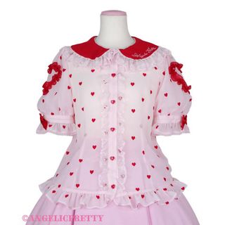 アンジェリックプリティー(Angelic Pretty)のangelic pretty Lovely Heartブラウス(シャツ/ブラウス(半袖/袖なし))