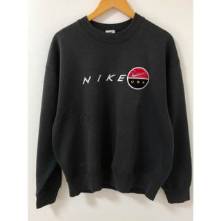 ナイキ(NIKE)のNIKE（ナイキ）90's　USA製　ロゴ刺繍　クルーネック　スウェット　トレーナー【E3310-007】(スウェット)