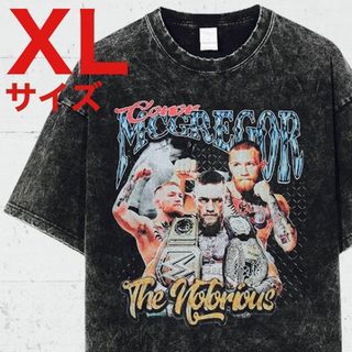 コナー・マクレガー　Conor McGregor　半袖 Tシャツ　ブラック　XL(Tシャツ/カットソー(半袖/袖なし))