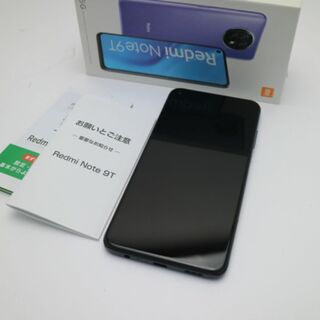 アンドロイド(ANDROID)の超美品 Redmi Note 9T A001XM ナイトフォールブラック M555(スマートフォン本体)