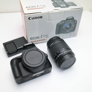 キヤノン(Canon)の超美品 EOS Kiss X7 レンズキット ブラック  M555(デジタル一眼)