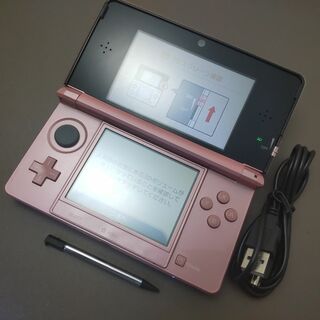ニンテンドー3DS(ニンテンドー3DS)の安心の整備済み！◆任天堂3DS 中古本体◆ミスティピンク◆34(携帯用ゲーム機本体)