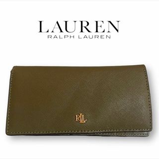 ラルフローレン(Ralph Lauren)の【匿名発送・送料無料】LAUREN RALPH LAURENレザースリム カーキ(財布)