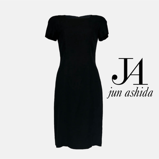 jun ashida - 【美品】JUN ASHIDA ジュンアシダ ワンピース 黒 フォーマル M