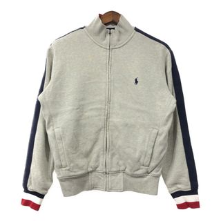 ポロラルフローレン(POLO RALPH LAUREN)のPolo by Ralph Lauren ポロ ラルフローレン スウェット ジャケット ワンポイント グレー (メンズ M) 中古 古着 Q8427(スウェット)