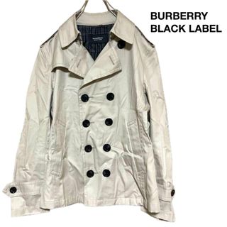 バーバリーブラックレーベル(BURBERRY BLACK LABEL)の【匿名発送】BURBERRY BLACK LABELトレンチコート Pコート M(トレンチコート)