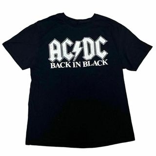 ミュージックティー(MUSIC TEE)のAC/DC バンド半袖Tシャツ ロックT バンT バックインブラック z10(Tシャツ/カットソー(半袖/袖なし))