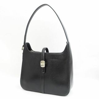 クレージュ(Courreges)のcourreges / クレージュ ◆ショルダーバッグ/肩掛けバッグ/レザー/ブラック 【バッグ/バック/BAG/鞄/カバン】 レディースファッション【中古】 [0220488264](ショルダーバッグ)