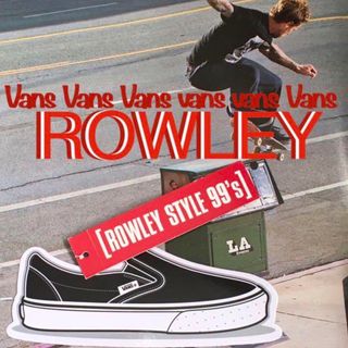 VANSバンズUS限定”ROWLEY”ロゴshoeタグステッカーおまけ付き1点物