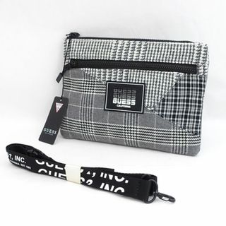 GUESS - GUESS / ゲス ◆サコッシュ/ショルダーバッグ/チェック柄/グレー/タグ付き AJ3A1A13 【バッグ/バック/BAG/鞄/カバン】 レディースファッション【未使用】 [0220490313]