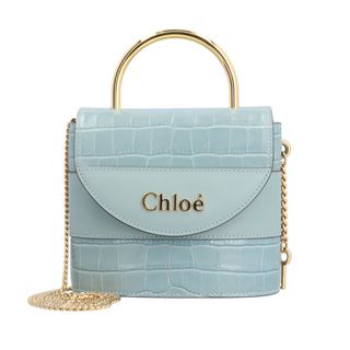 Chloe - クロエ スモールアビーロックチェーンバッグ ショルダーバッグ レザー CHC19WS220A8744L ブルー レディース Chloe  中古