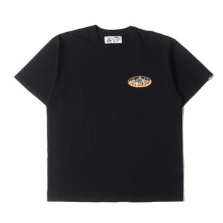 CHALLENGER チャレンジャー Tシャツ サイズ:XXL 21AW ファイヤーロゴ クルーネック 半袖Tシャツ FIRE TEE ブラック 黒 トップス カットソー【メンズ】【中古】(Tシャツ/カットソー(半袖/袖なし))