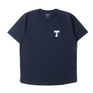 ノンネイティブ(nonnative)の新品 NONNATIVE ノンネイティブ Tシャツ サイズ:2 22W/23S フロッキープリント クルーネック 半袖Tシャツ DWELLER S/S TEE T ネイビー 紺 トップス カットソー 【メンズ】(Tシャツ/カットソー(半袖/袖なし))