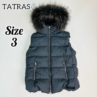 タトラス(TATRAS)の【極美品】TATRAS タトラス ダウンベスト カシミヤ ウール リアルファー(ダウンベスト)