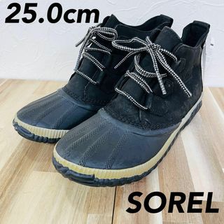 ソレル(SOREL)の25.0cm ソレル アウトアンドアバウトプラス ブーツ 黒 NL3069(ブーツ)