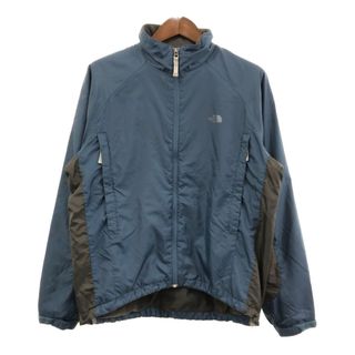 ザノースフェイス(THE NORTH FACE)のTHE NORTH FACE ノースフェイス トレイルジャケット アウトドア ワンポイント ブルー (メンズ M) 中古 古着 Q8434(その他)