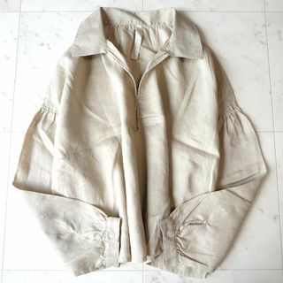 URBAN RESEARCH DOORS - 美品♪ アーバンリサーチドアーズ 麻100% 製品洗い リネンワイドプルオーバー