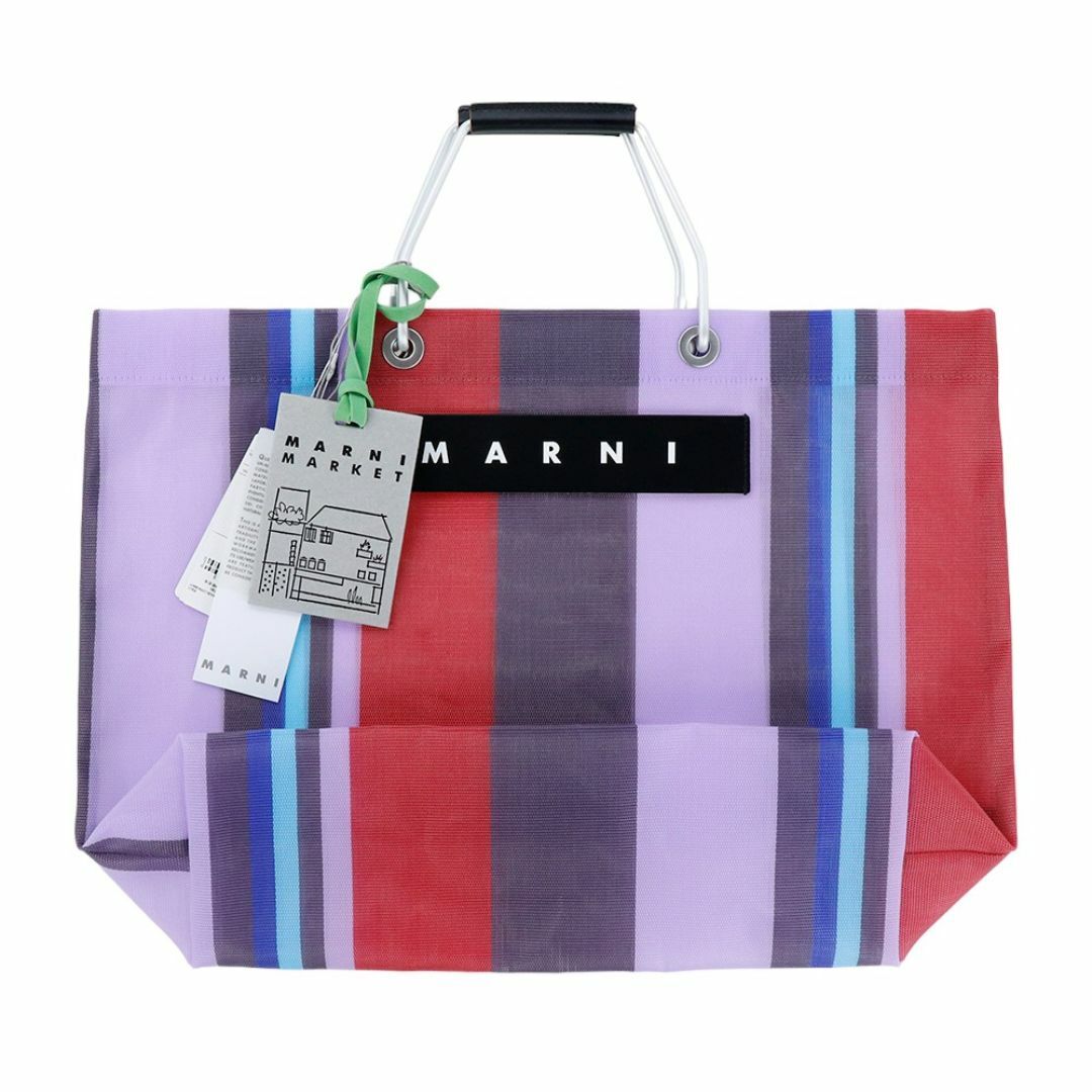 MARNI - マルニ ストライプバッグ ロイヤル トート タグ付き MARNI - マルニ ストライプバッグ ロイヤル トート タグ付き