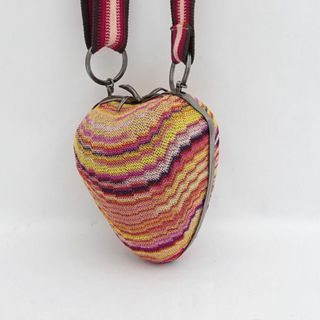 ミッソーニ(MISSONI)のMISSONI / ミッソーニ ■ストロベリー ショルダーバッグ チャームバッグ レッド ベージュ ブラウン 【バッグ/バック/BAG/鞄/カバン】 ブランド【中古】 [0990013251](ショルダーバッグ)