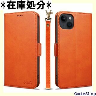 Keallce 対応 iPhone 15 plus ケ P オレンジ 1101(その他)