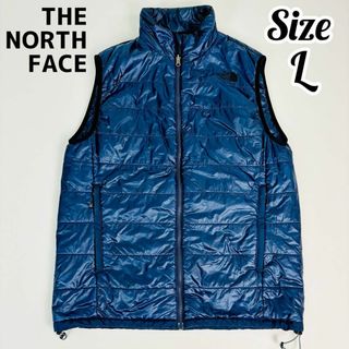 ザノースフェイス(THE NORTH FACE)の【美品】ノースフェイス レッドポイントライトベスト ポーチ付き 大きいサイズ(ダウンベスト)