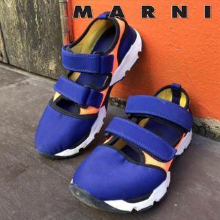 マルニ(Marni)の【匿名発送・送料無料】MARNI ベルクロスニーカー 23cm マルニ(サンダル)