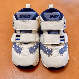 asics - 美品状態良好 アシックス すくすく ハイカット ベビーシューズ　宇宙柄