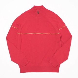 エルメス(Hermes)の■美品■HERMES エルメス 総カシミヤ 長袖 ハーフジップ ニット セーター メンズ サイズXL ハイネック イタリア製 ブランド古着【中古】20230123/GM7021(ニット/セーター)