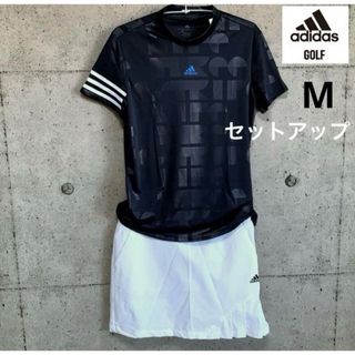 アディダス(adidas)のアディダスゴルフ【M】セットアップ 半袖シャツ＆スカート adidas golf(ウエア)