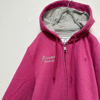 チャンピオン(Champion)のchampion チャンピオン　ワンポイント企業刺繍ロゴ　ジップパーカー.(パーカー)