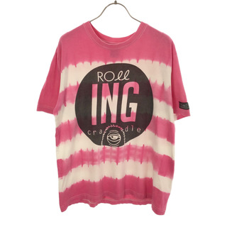 ローリングクレイドル(ROLLING CRADLE)のローリングクレイドル プリント 半袖 Tシャツ M ピンク ROLLING CRADLE メンズ(Tシャツ/カットソー(半袖/袖なし))