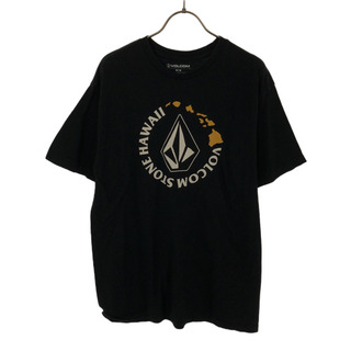 volcom - ボルコム ロゴプリント 半袖 Tシャツ M ブラック VOLCOM メンズ