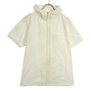 トルネードマート(TORNADO MART)のトルネードマート 日本製 半袖 シャツ ジップパーカー L ホワイト TORNADO MART メンズ(パーカー)