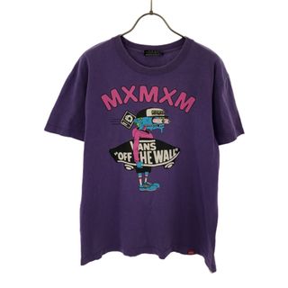 マジカルモッシュミスフィッツ バンズコラボ キャラクタープリント 半袖 Tシャツ パープル MAGICAL MOSH MISFITS VANS スケボー メンズ(Tシャツ/カットソー(半袖/袖なし))