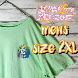 【US古着　送料無料】leoma lovegrove デザインTシャツ　2XL(Tシャツ/カットソー(半袖/袖なし))