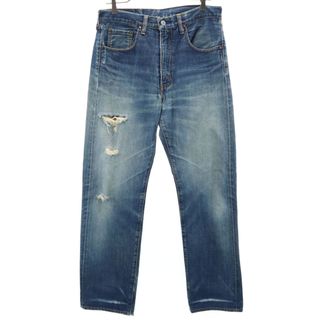 リーバイス(Levi's)のリーバイス 90s 502-XX 日本製 ストレートデニムパンツ w32 Levi's ビッグE 赤耳 メンズ(デニム/ジーンズ)