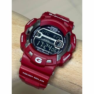 ジーショック(G-SHOCK)のG-SHOCK/GW-9100/限定/電波ソーラー/レスキューレッド/ガルフマン(腕時計(デジタル))