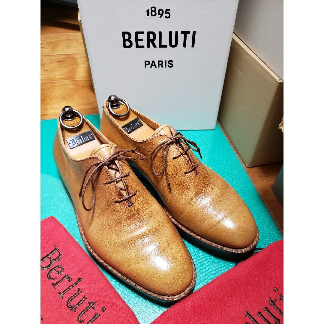 極美品・希少】ベルルッティ Berluti ホールカット シボ革 5.5 極美品・希少】ベルルッティ Berluti ホールカット シボ革 5.5