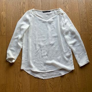 ザラ(ZARA)のZARA BASIC シースルーブラウス　シンプル(シャツ/ブラウス(長袖/七分))